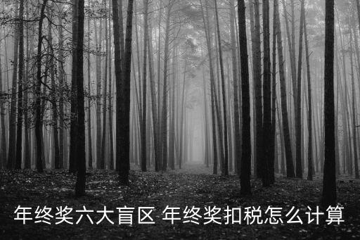 年終獎六大盲區(qū) 年終獎扣稅怎么計算
