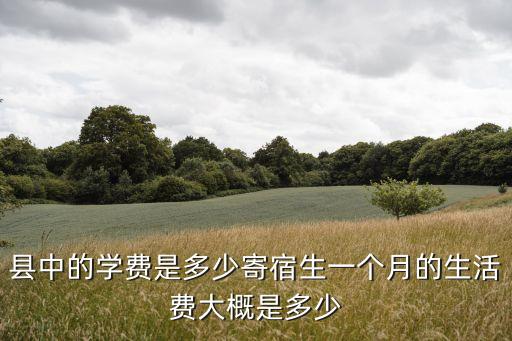 縣中的學(xué)費(fèi)是多少寄宿生一個(gè)月的生活費(fèi)大概是多少