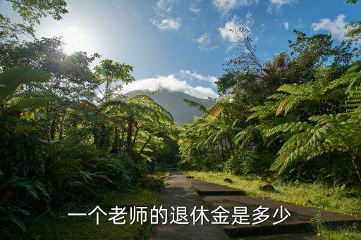 一個(gè)老師的退休金是多少