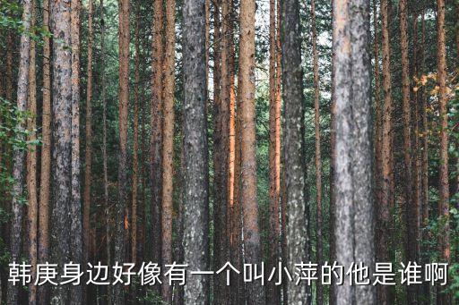 韓庚身邊好像有一個叫小萍的他是誰啊