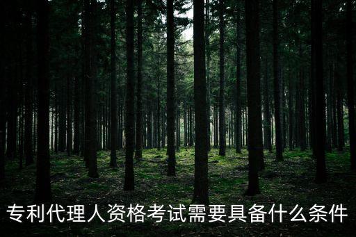 專利代理師報(bào)考條件，專利代理人資格考試需要具備什么條件