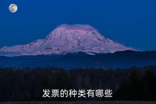發(fā)票的種類有哪些