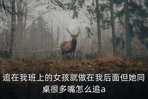 追在我班上的女孩就做在我后面但她同桌很多嘴怎么追a