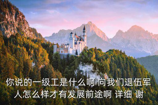 一什么工人，你說的一級工是什么啊 向我們退伍軍人怎么樣才有發(fā)展前途啊 詳細 謝