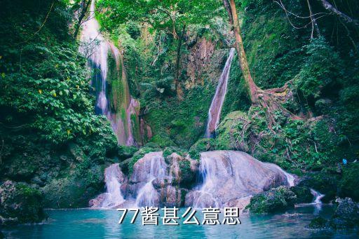 七七醬，77醬甚么意思
