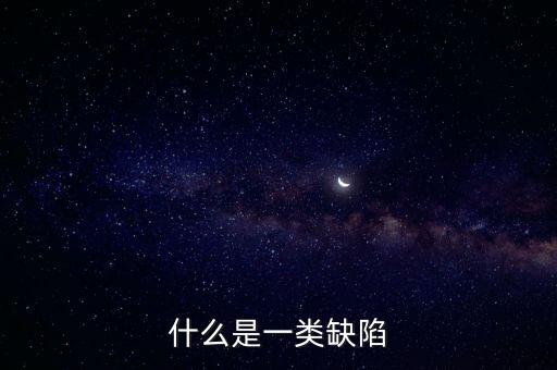 重缺陷，什么是一類缺陷
