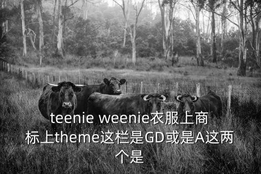 teenie weenie衣服上商標(biāo)上theme這欄是GD或是A這兩個是