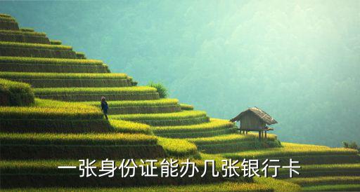一張身份證能辦幾張銀行卡