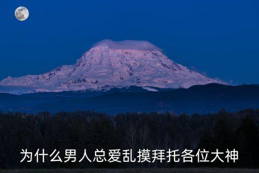 為什么男人總愛亂摸拜托各位大神