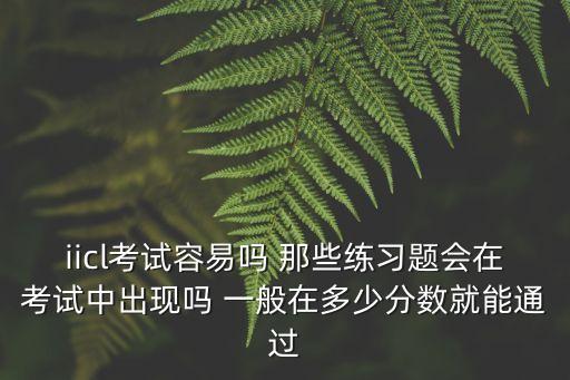 iicl，IICL 國際驗箱師 多少分通過 謝謝