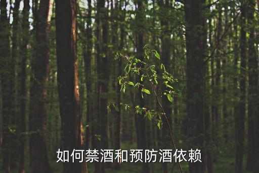 如何禁酒和預(yù)防酒依賴