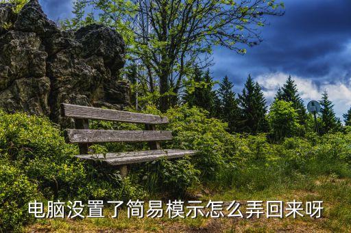電腦沒(méi)置了簡(jiǎn)易模示怎么弄回來(lái)呀