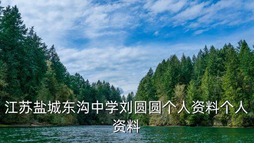 劉圓圓，江蘇鹽城東溝中學(xué)劉圓圓個人資料個人資料