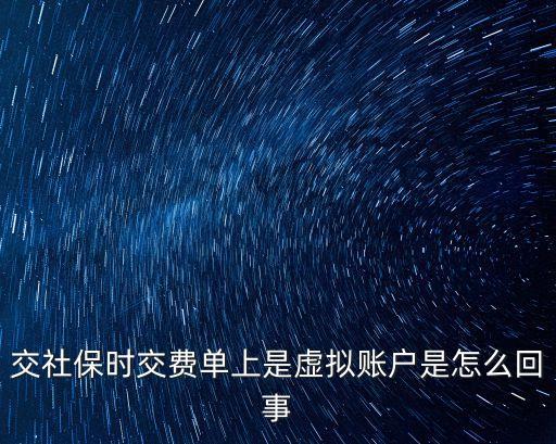 虛擬賬戶，什么是虛擬帳號