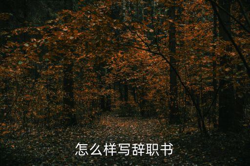 辭職書(shū)怎樣寫(xiě)，辭職報(bào)告怎么寫(xiě)