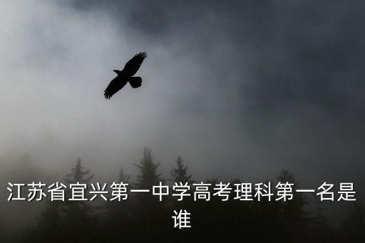 呂海波，江蘇省宜興第一中學(xué)高考理科第一名是誰