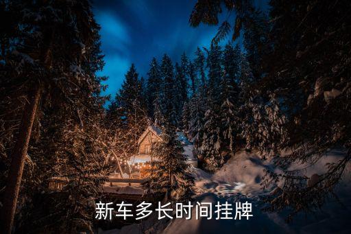 汽車上牌需要多久，上牌需要多長時間