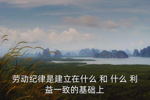 勞動紀律，勞動紀律是建立在什么 和 什么 利益一致的基礎(chǔ)上