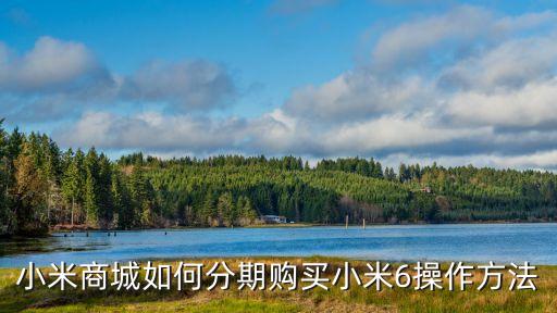 小六分期，小米6 全網(wǎng)通版 分期一定要到店面才可以辦理嗎