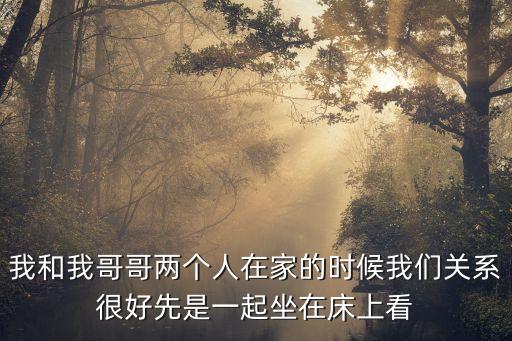 我和我哥哥兩個(gè)人在家的時(shí)候我們關(guān)系很好先是一起坐在床上看