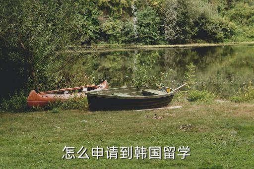 怎么申請到韓國留學