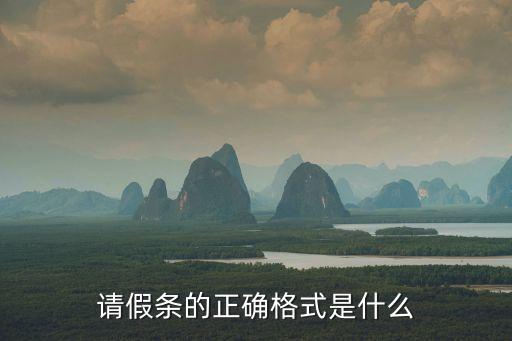 請假條的正確格式是什么