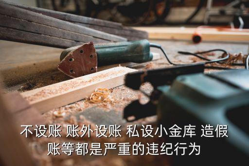 不設(shè)賬 賬外設(shè)賬 私設(shè)小金庫 造假賬等都是嚴(yán)重的違紀(jì)行為
