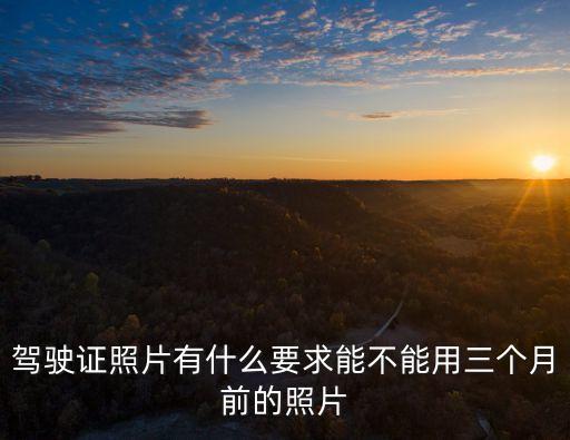駕駛證照片有什么要求能不能用三個(gè)月前的照片