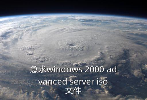 急求windows 2000 advanced server iso文件