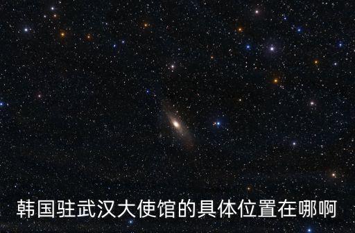 韓國駐武漢領(lǐng)事館，韓國駐武漢大使館的具體位置在哪啊