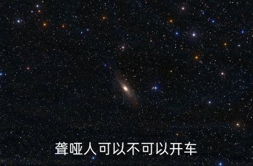 聾啞人可以開車嗎，聾啞人可不可以駕駛車輛