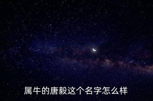 屬牛的唐毅這個名字怎么樣