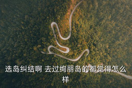 選島糾結(jié)啊 去過絢麗島的都覺得怎么樣