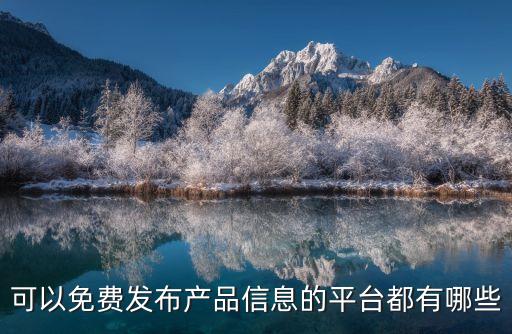 可以免費(fèi)發(fā)布產(chǎn)品信息的平臺(tái)都有哪些