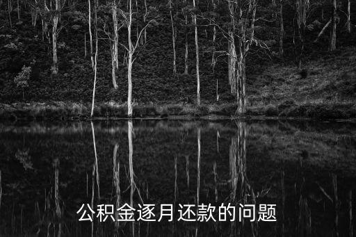 公積金逐月還貸，公積金逐月還貸