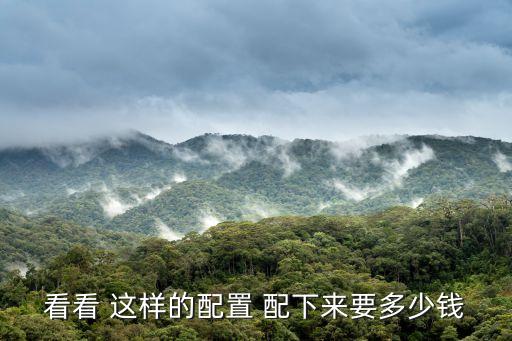 看看 這樣的配置 配下來要多少錢