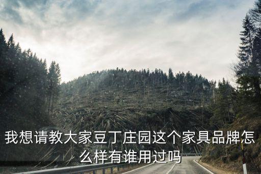 豆丁莊園，我想請教大家豆丁莊園這個家具品牌怎么樣有誰用過嗎