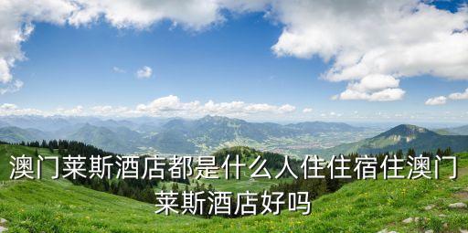 萊斯酒店，澳門萊斯酒店的口碑怎么樣