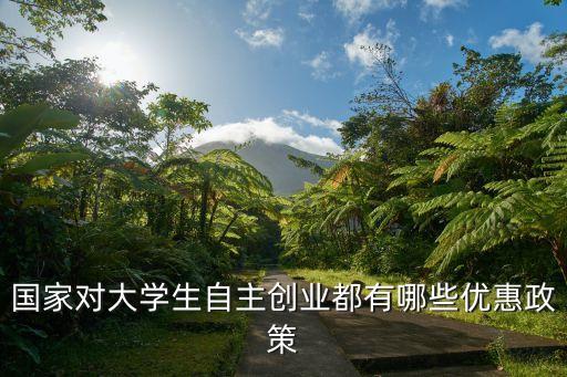 國(guó)家對(duì)大學(xué)生自主創(chuàng)業(yè)都有哪些優(yōu)惠政策