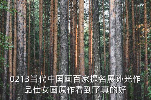 0213當(dāng)代中國(guó)畫百家提名展孫光作品仕女畫原作看到了真的好