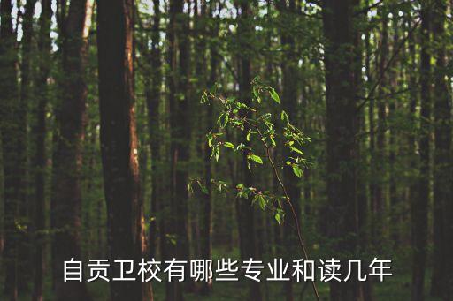 自貢衛(wèi)校有哪些專(zhuān)業(yè)和讀幾年