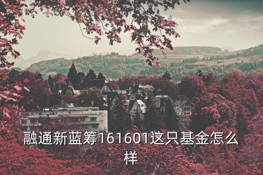 融通新藍(lán)籌，融通新藍(lán)籌161601這只基金怎么樣