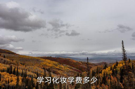 學(xué)習(xí)化妝學(xué)費多少