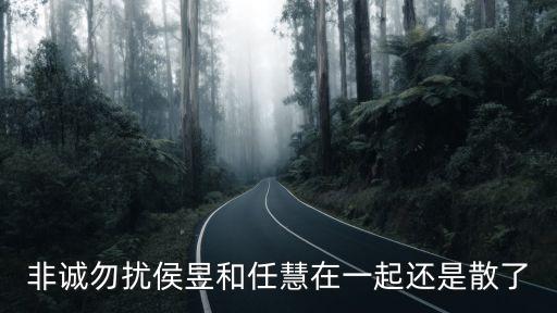 非誠勿擾侯昱和任慧在一起還是散了