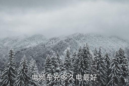 電頻車充多久電最好