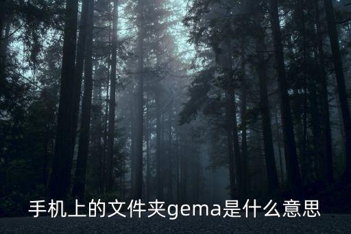 gema，手機(jī)上的文件夾gema是什么意思