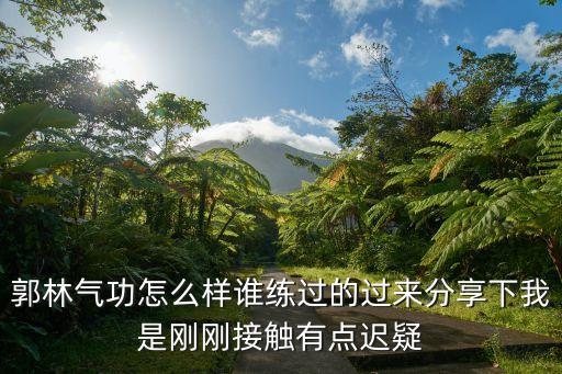 郭林氣功怎么樣誰(shuí)練過(guò)的過(guò)來(lái)分享下我是剛剛接觸有點(diǎn)遲疑