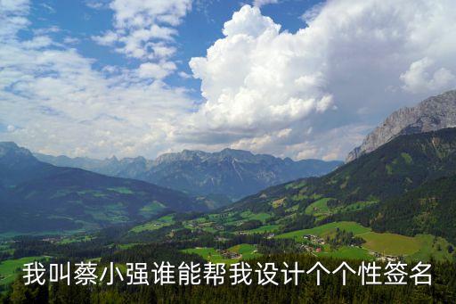 蔡小強，誰能幫忙設(shè)計下蔡小強的藝術(shù)簽名
