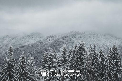 渣打是啥意思