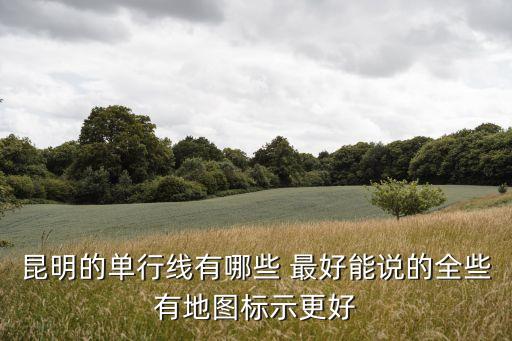 單行線，什么是單行線單行線有何規(guī)定